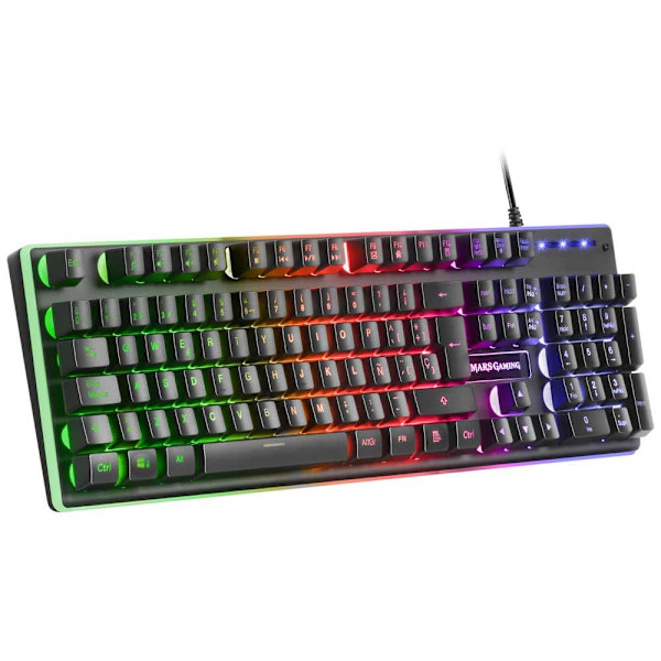 Mars Gaming Mcpx Mus Og Tastatur+musemåtte Gaming Sort Spanish QWERTY