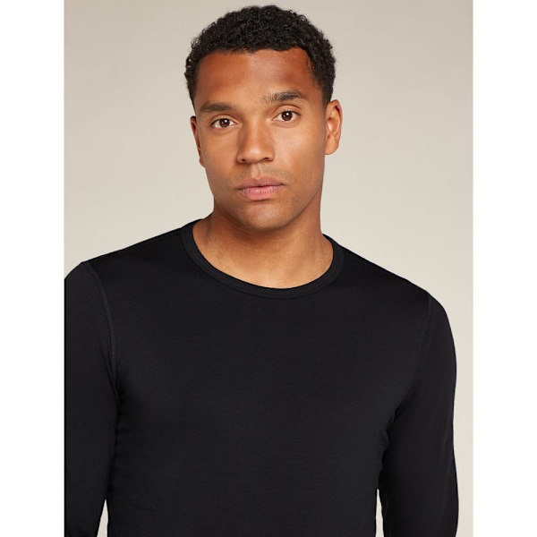 Icebreaker Merino Core Heavyweight Langærmet Baselayer Sort L Mand