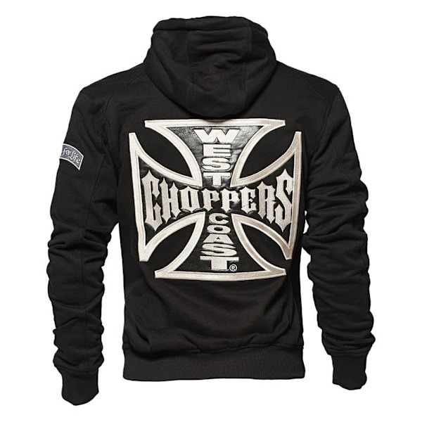 West Coast Choppers Sweatshirt Med Fuld Lynlås Og Classic Panel Sort 2XL Mand