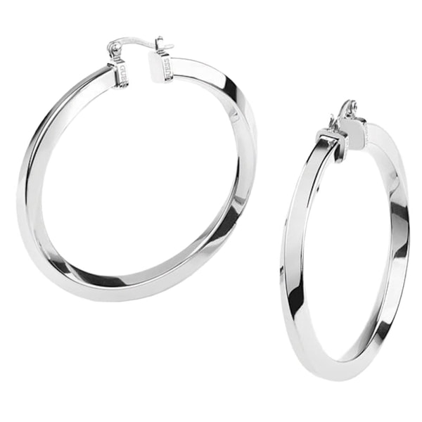 Guess Örhängen Hoops Don´t Lie Jube01484jwrht Silver  Man