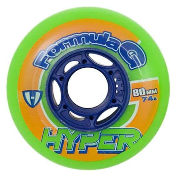Hyper Wheels Hockey Indoor Formula G Era 4 Units Grönt 68 mm / 74A