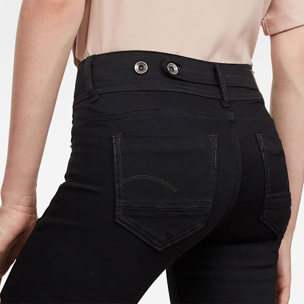 G-star Midge Mid Waist Bootcut Jeans Sort 24 / 32 Kvinde