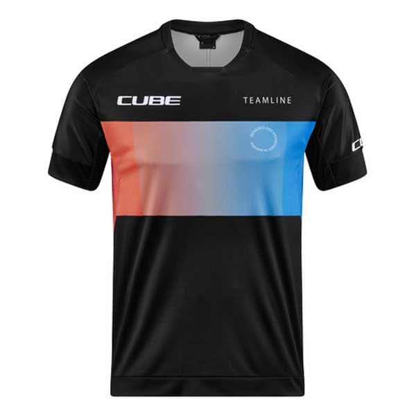 Cube Lyhythihainen Enduropaita Teamline Sininen 2XL Mies