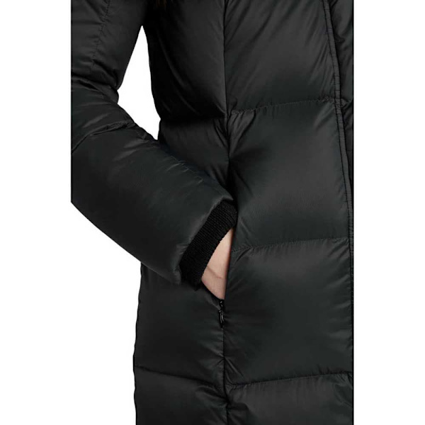 Nordisk Saga Extra Long Puffa Jakke Sort XL Kvinde