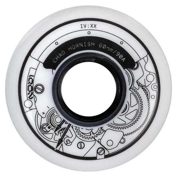 Iqon Skridskor Hjul Chad Hornish Pro 4 Enheter Silver 60 mm / 90A