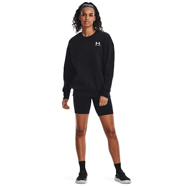 Under Armour Sweatshirt Essential Fleece Os Crew Sort XS Kvinde
