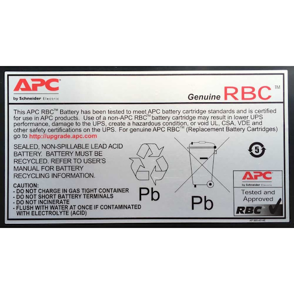 Apc Replacement Battery Cartridge For Backups Sort
