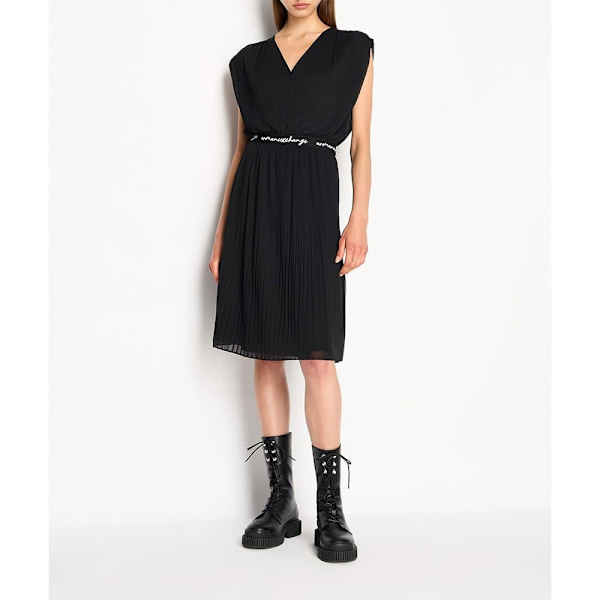 Armani Exchange Ærmeløs Kjole 6rya09_yn3pz Sort S Kvinde