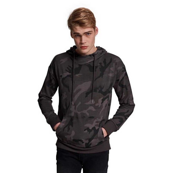 Urban Classics Hættetrøje High Neck Camo Grå S Mand
