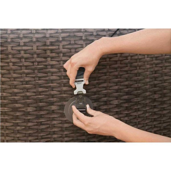 Lay-z Spa Aftagelig Baldakin Grå 183x94x109 cm