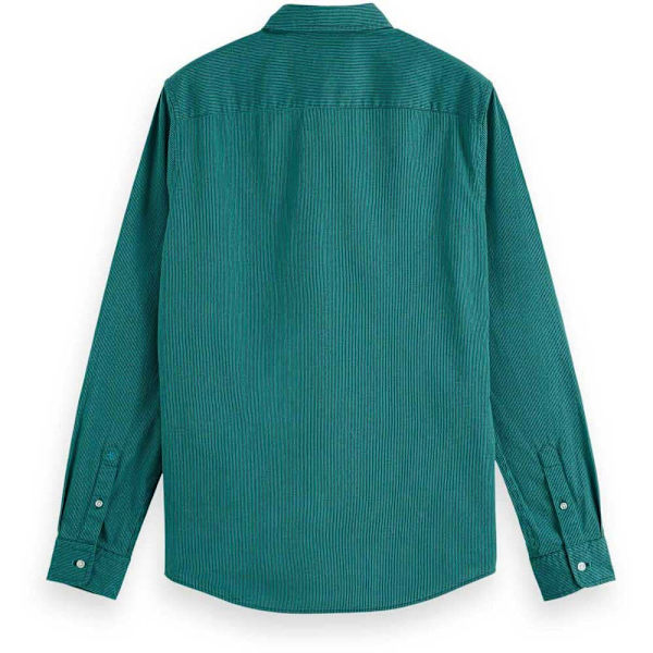Scotch & Soda Essential Skjorte Med Lange ærmer Grøn XL Mand