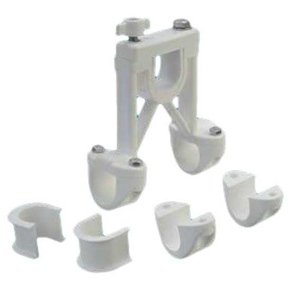 Glomex Nylon Stand Off Bracket Hvid 1´´- 1 1/4´´