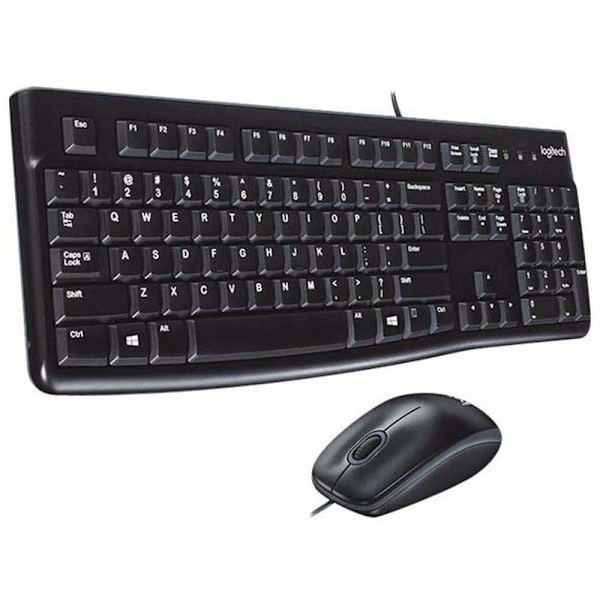 Logitech Mus Og Tastatur Mk120 Sort Spanish QWERTY