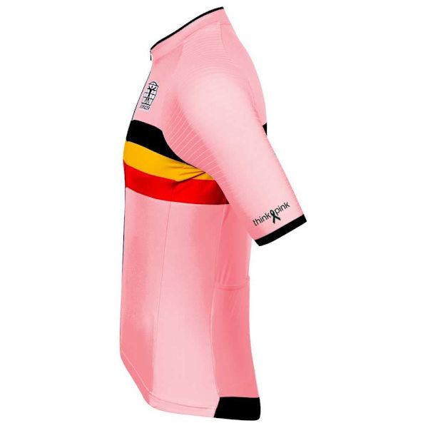 Bioracer Icon Official Belgian Cycling Lyhythihainen Pyöräilypaita Pinkki S Mies