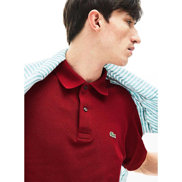 Lacoste Kortärmad Pikétröja Best Röd M Man