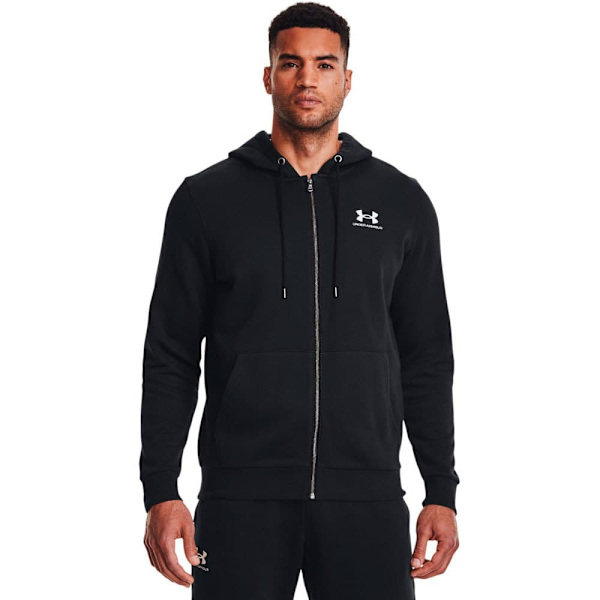 Under Armour Sweatshirt Med Full Dragkedja Essential Fleece Svart XL / Regular Man