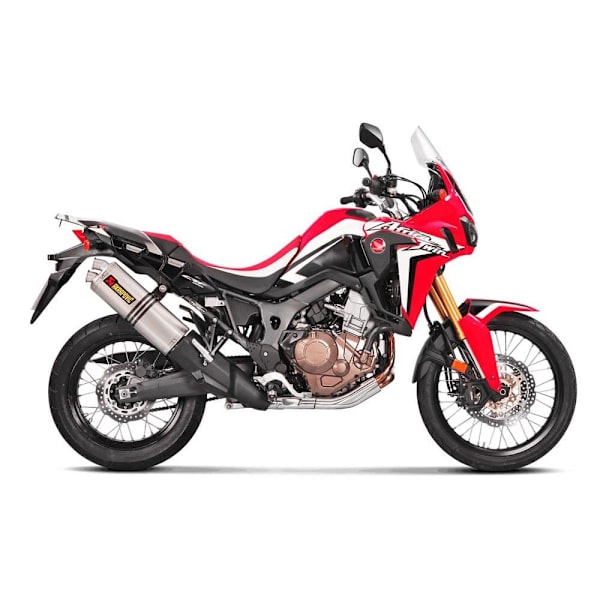 Akrapovic Ljuddämpare Slip On Line Titanium Crf 1000l Africa Twin 16-18 Ref:s-h10so16-wt Silver