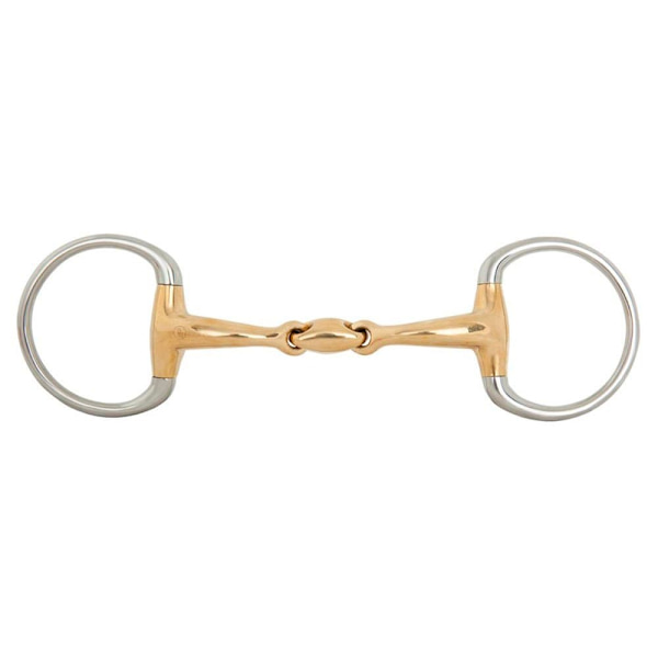 Br Kaksoisnivelletty Snaffle Anatominen Soft Contact 16 Mm Sormukset 65 Mm Snaffle Kultainen 12.5 cm