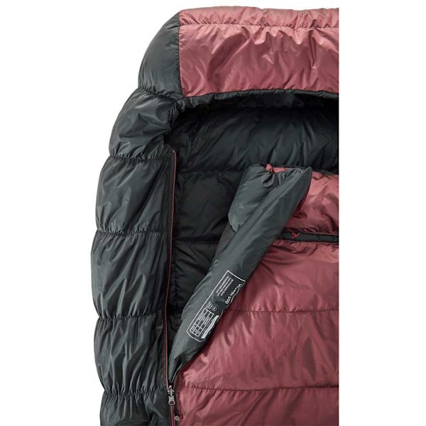 Nordisk Voyage 500 Sovsäck Röd,Svart Regular / Right Zipper