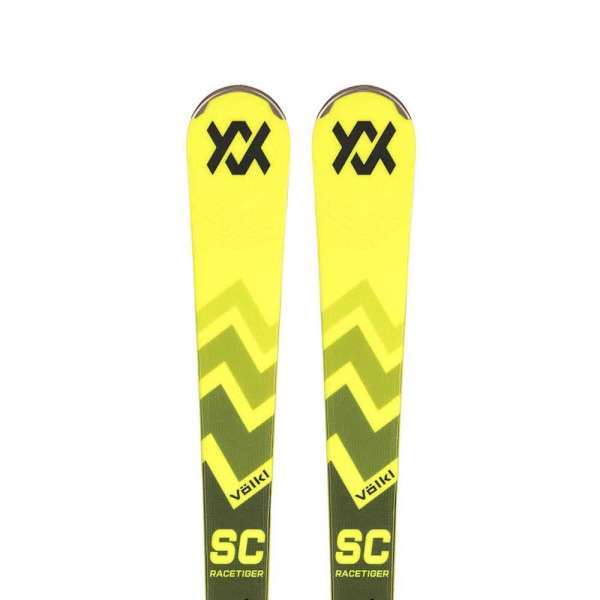 Volkl Racetiger Sc Yellow+vmotion11 Gw Alpint Skidpaket Gul 158