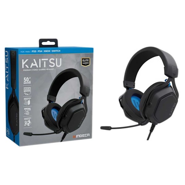 Indeca Spelheadset Kaitsu Svart