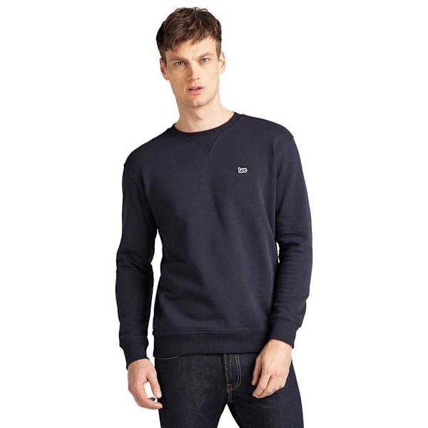 Lee Sweatshirt Plain Crew Sort L / Regular Mand