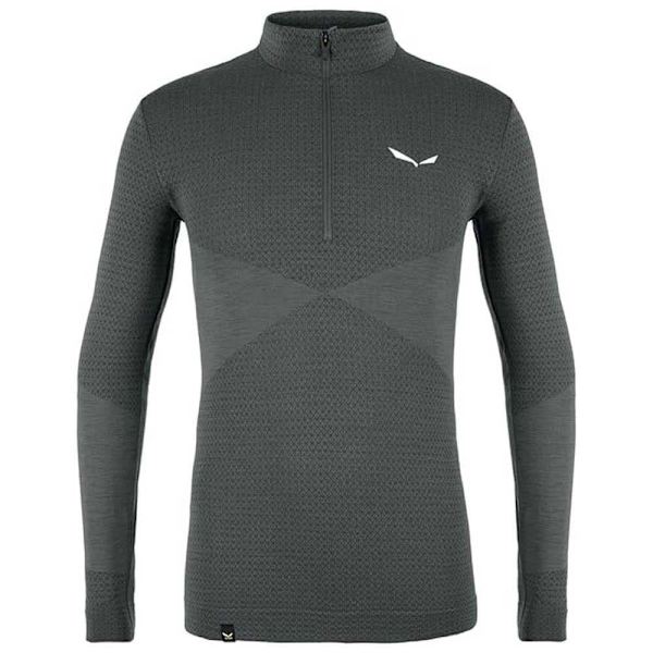 Salewa Langærmet T-shirt Zebru Responsive Grå S Mand
