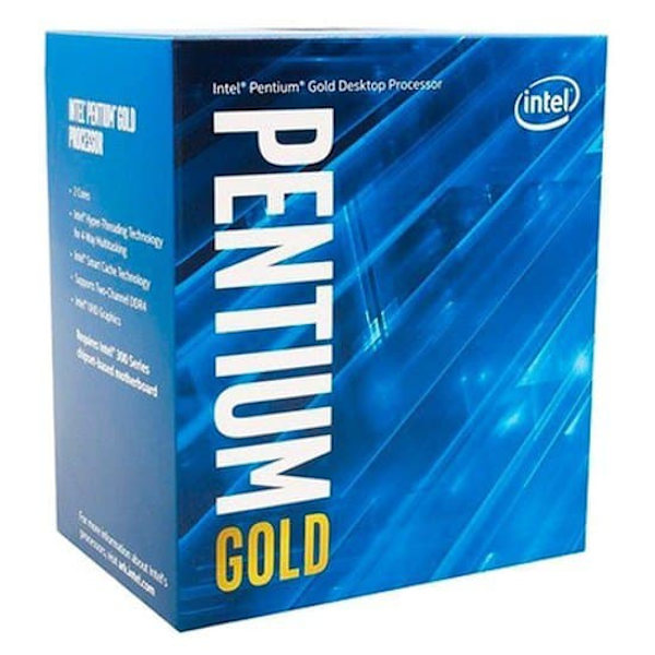 Intel Cpu Pentium Gold G6400 4ghz Grå