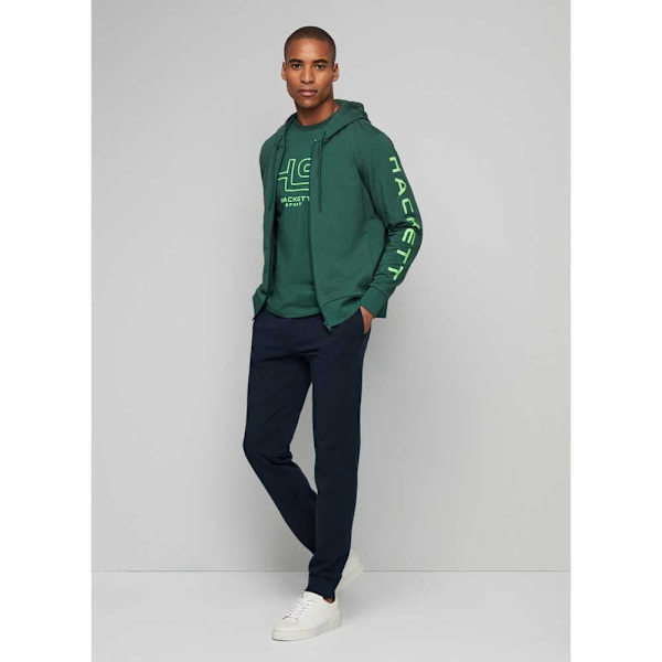 Hackett Essential Sweatshirt Med Lynlås Grøn M Mand