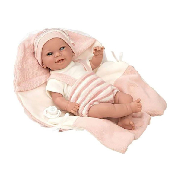 MuÑecas Arias With Man Inkluderar Nappdocka Elegance Babyto 35 Centimeter Docka Rosa