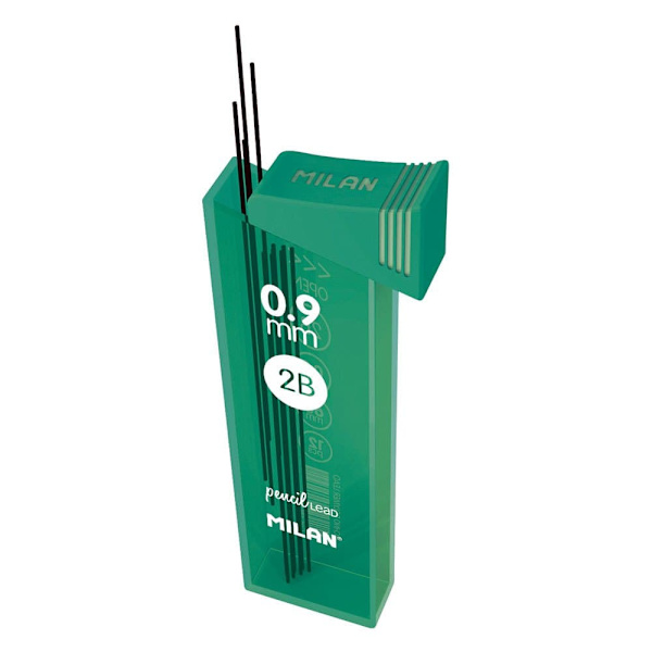 Milan Display Box 24 0.9 Mm 12 Reserv Leads 0.9 Mm Silver