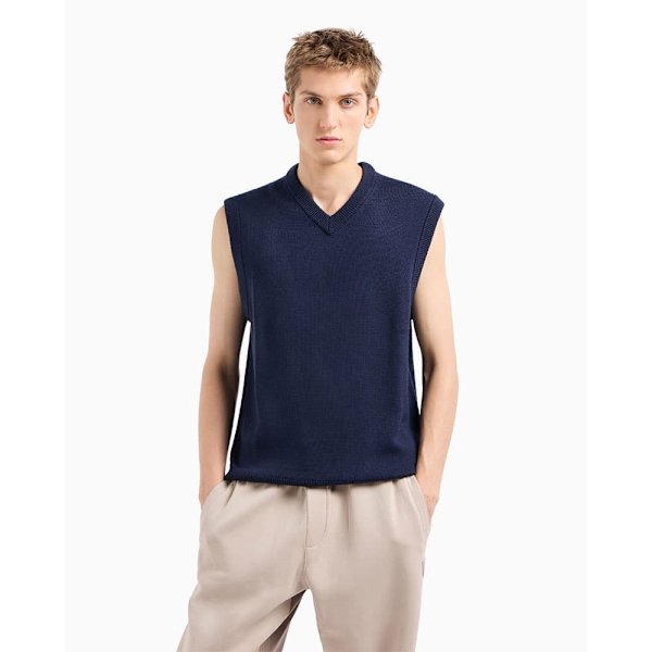 Armani Exchange 6dzm1g_zm1lz Väst Blå L Man