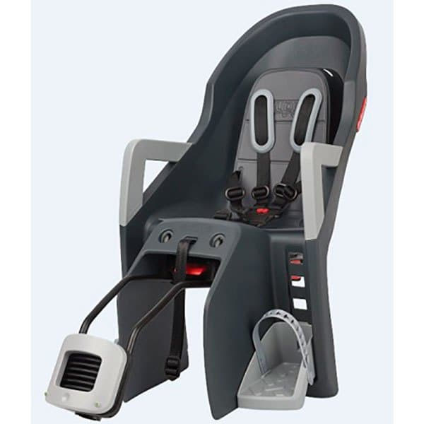 Polisport Move Bageste Børnecykelsæde Groovy Rs+ Reclinable Grå Max 22 kg Dreng