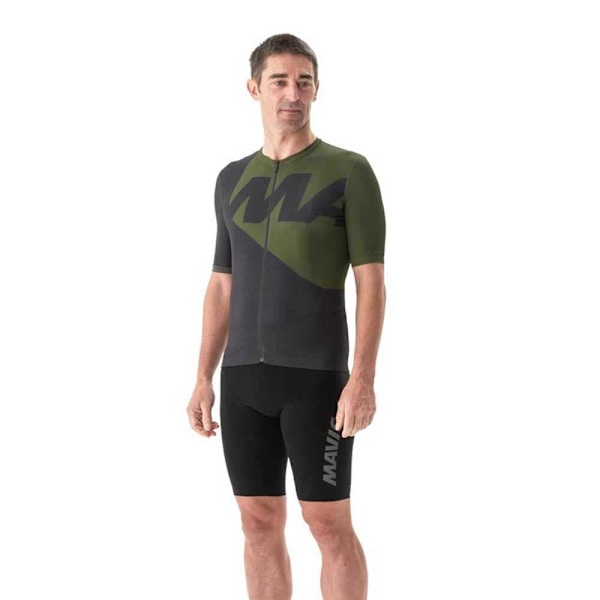 Mavic Aksium Graphic Korta ärmar Cykeltröja Grönt XL Man