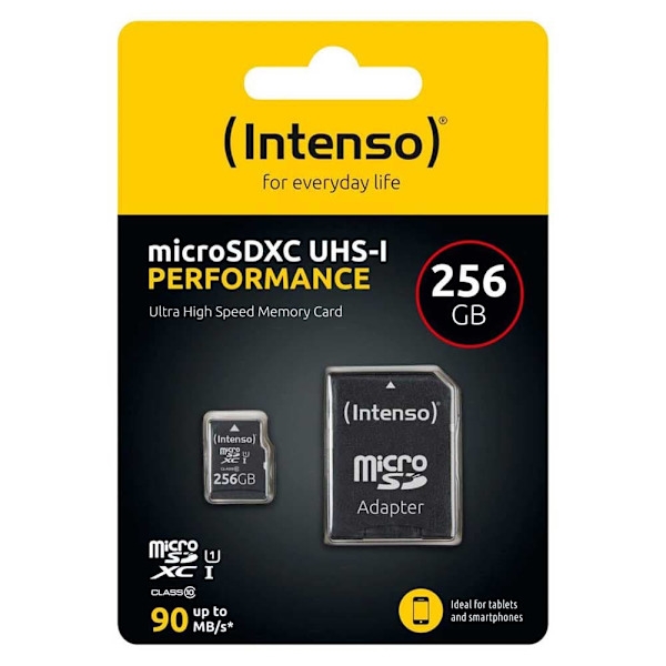 Intenso Hukommelseskort 3424492 256gb Sort