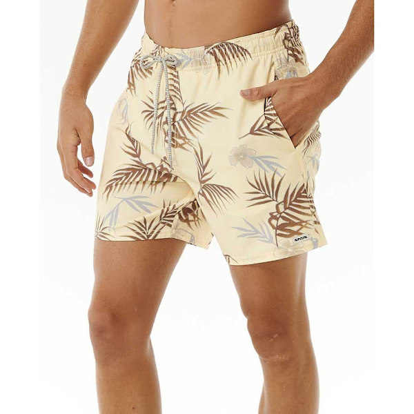 Rip Curl Surf Revival Floral Volley Badebukser Gul L Mand