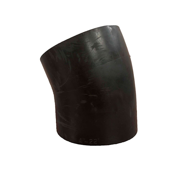 Trident Marine Udstødning Albue 22º Sort 4´´