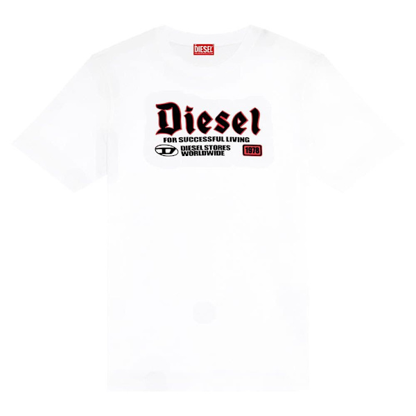 Diesel T Adjust K1 T-shirt Med Korte ærmer Hvid XL Mand