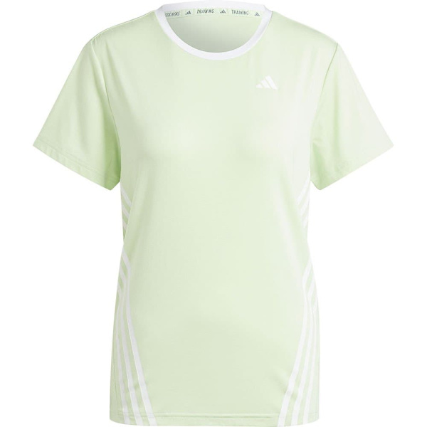 Adidas Stripes Lyhythihainen T-paita Train Icons 3 Vihreä 2XS Nainen