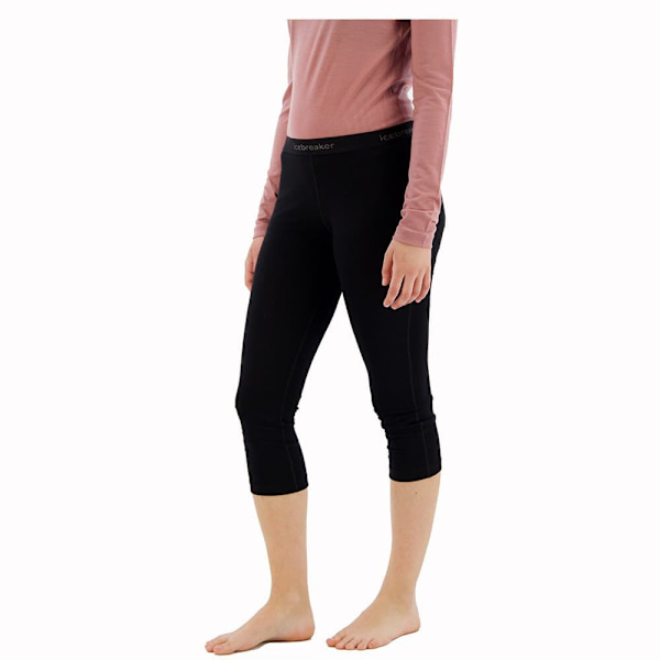 Icebreaker 200 Oasis Legless Merino 3/4 Leggings Sort XS Kvinde
