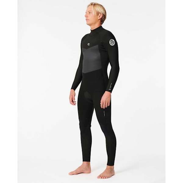 Rip Curl D/patrol 4/3 Mm Gb Stmr Langærmet Neopren-dragt Med Lynlås På Ryggen  XL