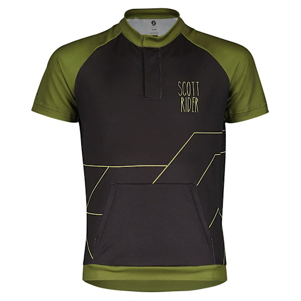 Scott Kortärmad Tröja Rc Team Grönt,Svart 128 cm Pojke