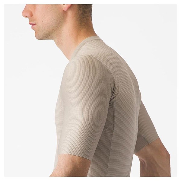 Castelli Espresso Korta ärmar Cykeltröja Beige S Man
