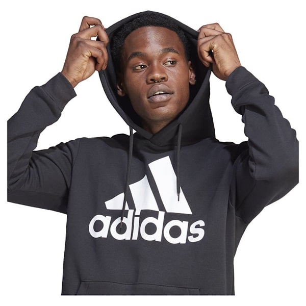 Adidas Hættetrøje Essentials Fleece Big Logo Sort S / Regular Mand