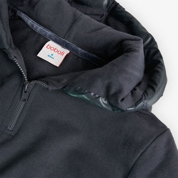 Boboli Fleece Combined Klänning Grå 10 Years