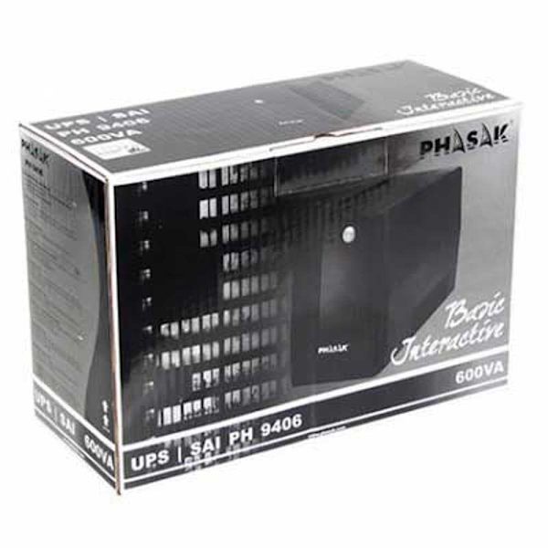 Phasak Ups Ph 9408 800va Sort One Size / EU Plug
