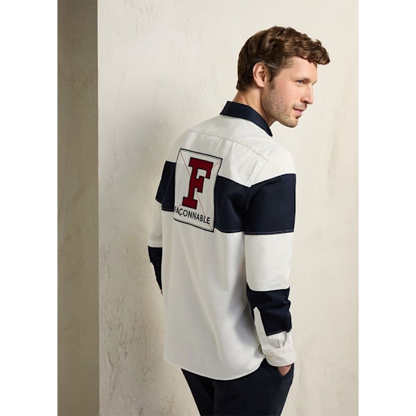 FaÇonnable Fm310810 Skjorte Med Lange ærmer Hvid L Mand