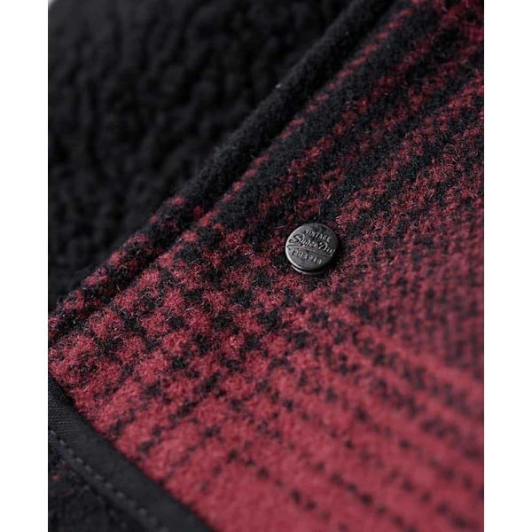 Superdry Frakke Merchant Wool Chore Rød L Mand