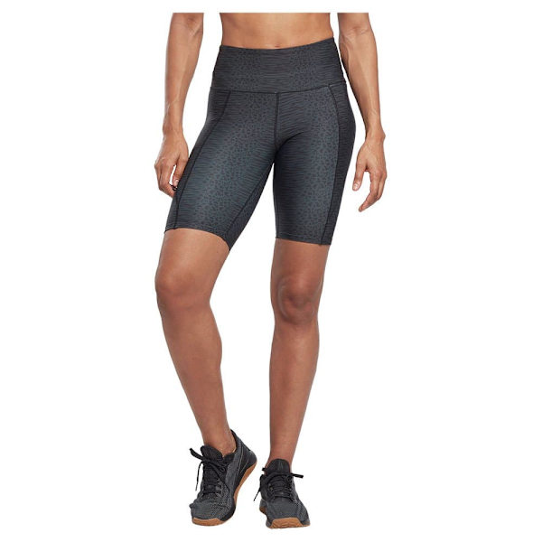 Reebok Korte Leggings Lux Bold High-waisted Modern Safari Print Sort S Kvinde