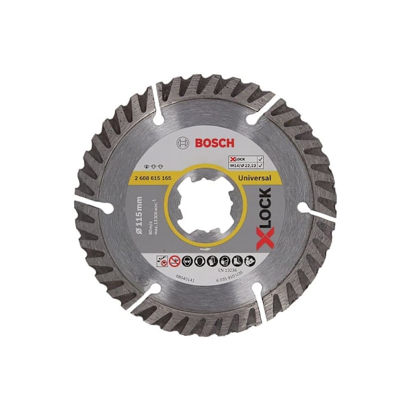 Bosch Professional Diamantskåret Skive Standard For Universal X-lock 115 Mm 2 Enheder Søvfarvet